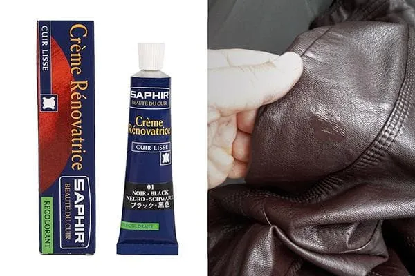 Реставрация кожаной куртки жидкой кожей