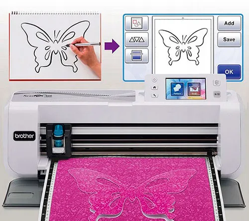 Бабочка напечатанная на принтере