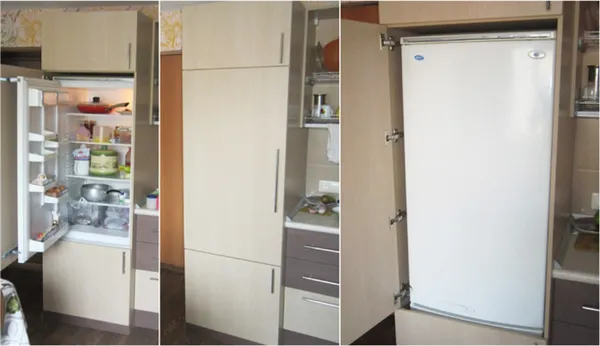 Встроенный обычный холодильник
