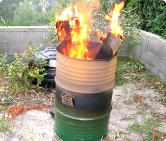 Печь для сжигания садового мусора своими руками