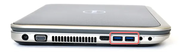 Пример USB 3.0 портов на ноутбуке