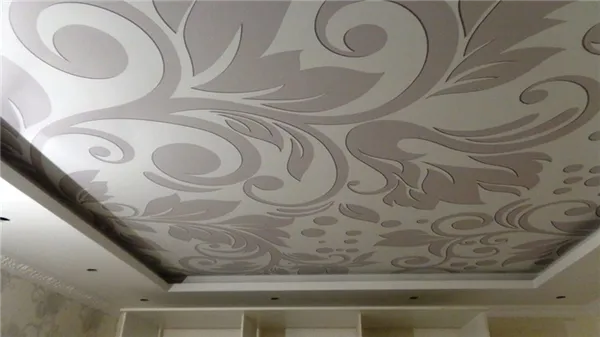 Натяжной потолок из ткани