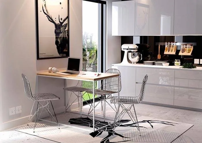 Кухонные металлические небольшие стулья