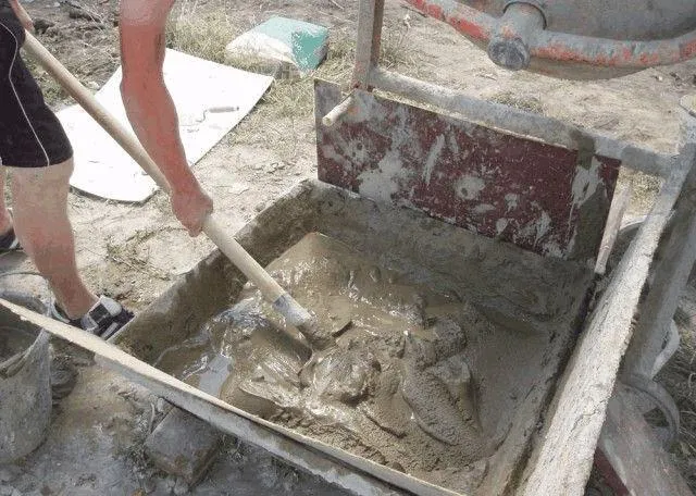 приготовление цементного раствора