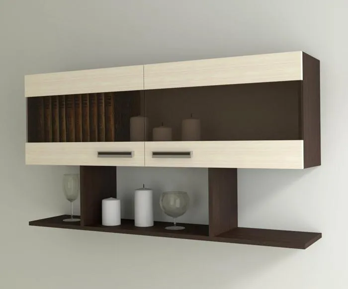 Мебель для кухни с закрытыми шкафчиками