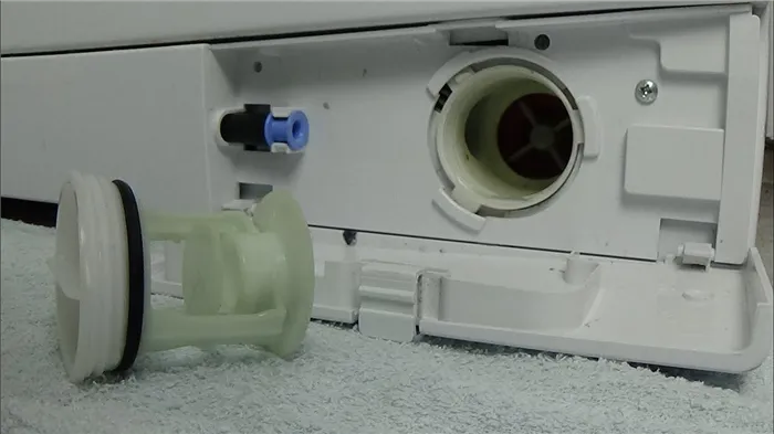 Чистка фильтра стиральной машины