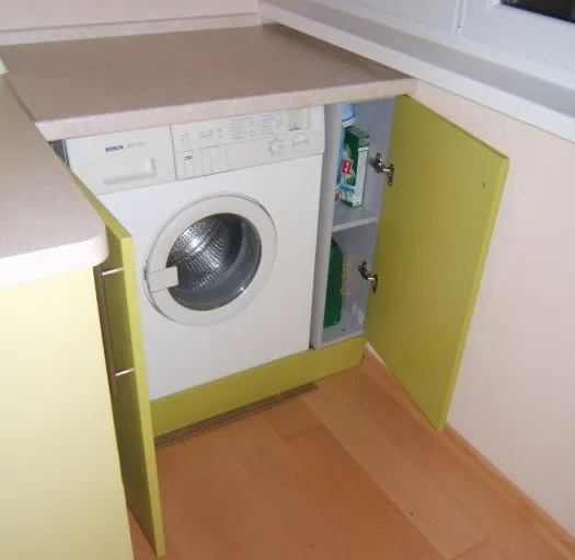 стиральная машина встроенная на кухне