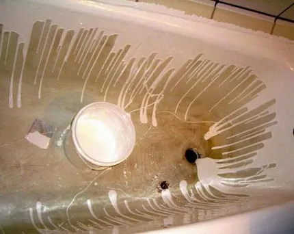 Наливной метод реставрации старой ванны