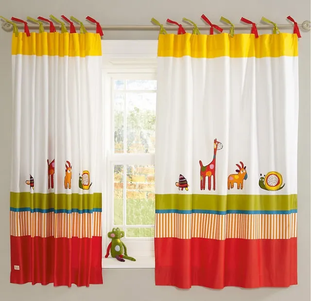 шторы на завязках для детской комнаты
