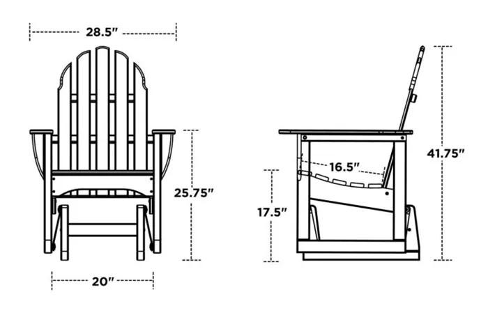Пример чертежа простого кресла