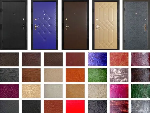 Обивка дверей кожзамом: несколько вариантов 