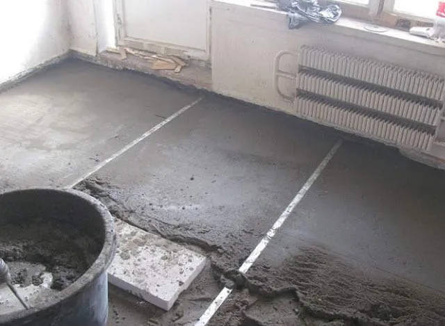 подготовка бетонного пола под линолеум