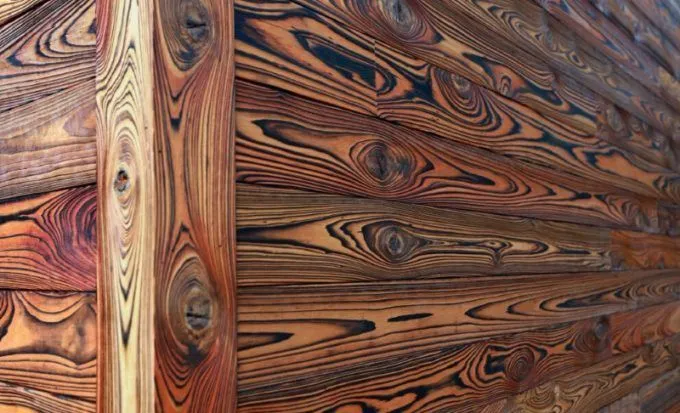 Текстура обожженной древесины