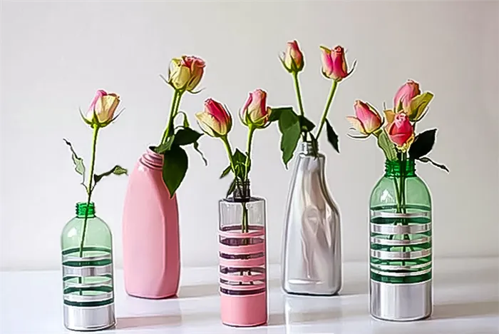ваза своими руками из бутылки. Как сделать вазу