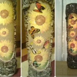 Декорирование ваз крупой и семенами