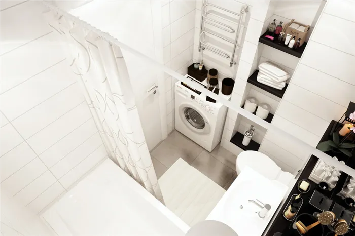 Дизайн совмещенной ванной комнаты в квартире-студии 33 кв м