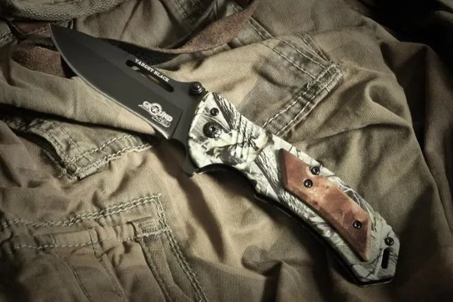 Складной нож Target Black сталь 5Cr15mov