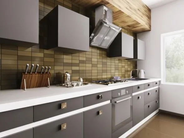 навесные шкафы на кухне дизайн идеи
