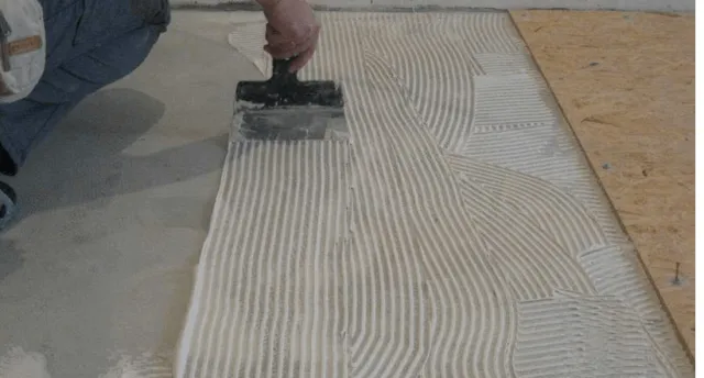 укладка ОСБ на бетонный пол