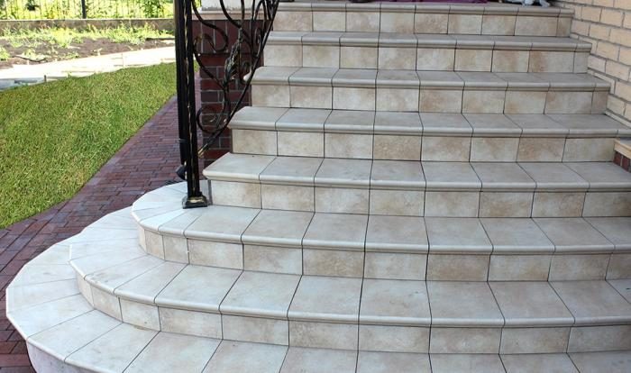 Отделка плиткой бетонной лестницы как сделать правильно красиво и безопасно Плитка для лестницы в доме